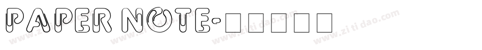 PAPER NOTE字体转换